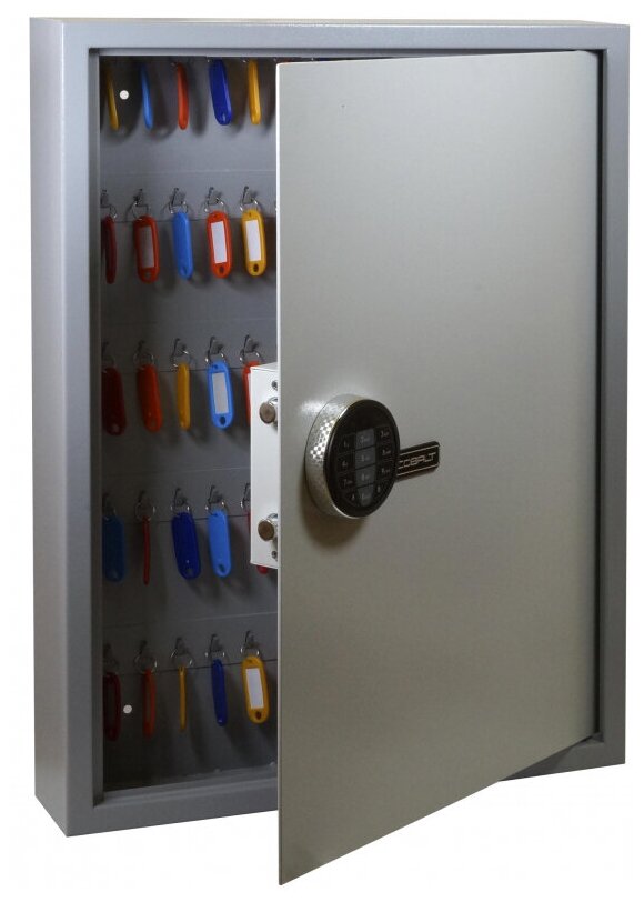 Шкаф для ключей COBALT KEY-100 на 100 ключей с брелоками, эл. замок - фотография № 2