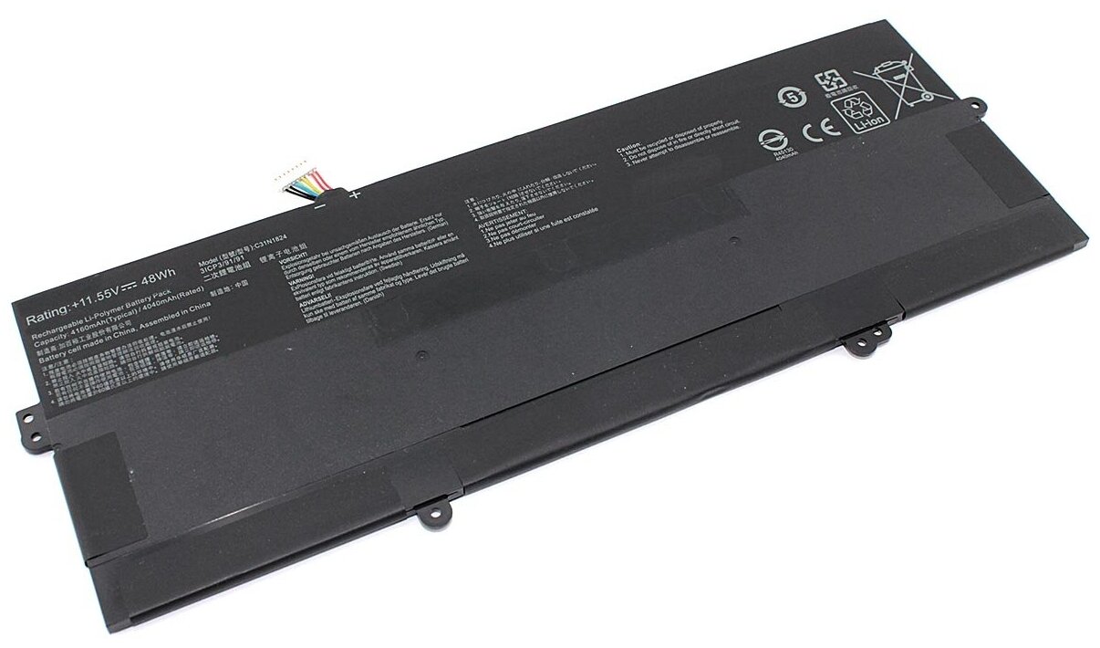 Аккумуляторная батарея для ноутбука Asus Chromebook Flip C302CA (C21N1613) 7.6V 4000mAh OEM