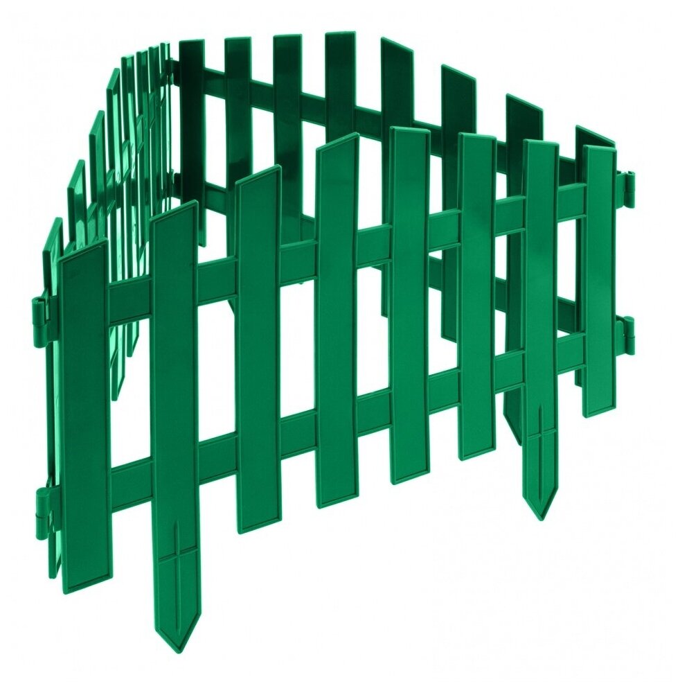 Забор декоративный Palisad 28 x 300 см, зеленый 65030