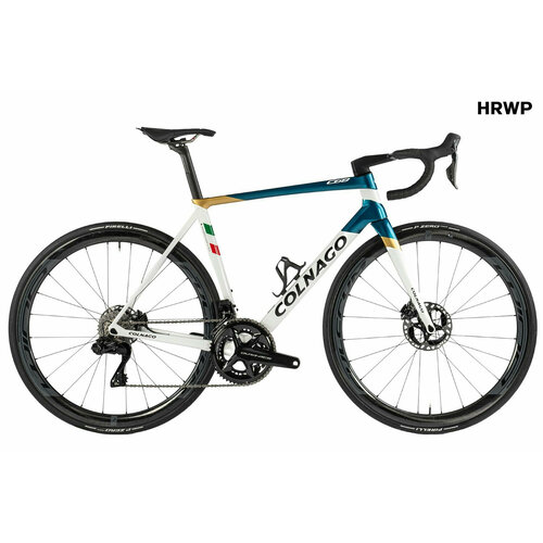 Велосипед Colnago C68 Disc Ultegra Di2 12v Bora WTO 45 HRWP (2023) Белый-Голубой 485