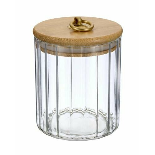 Банка Regent Inox Linea TORRE стеклянная с бамбуковой крышкой 550 мл 93-HO-TO-01-550 715₽