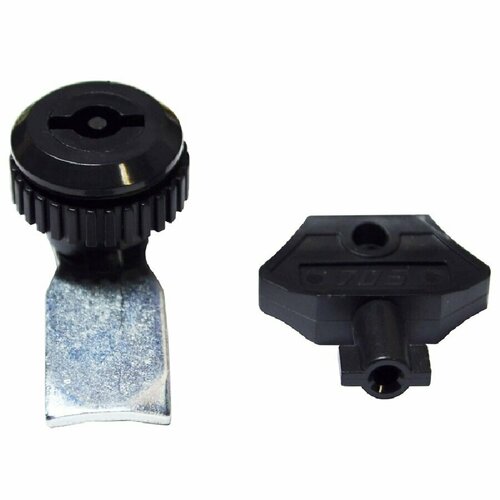 Замок щитовой 705 изогнутый IP 65 пластиковый с металлическим ригелем, бабочка