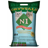 № 1 CRYSTALS – Наполнитель силикагелевый для туалета кошек (30 л х 4 шт)