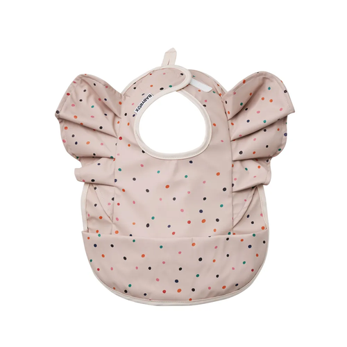 Нагрудник мягкий с карманом BABYROX розовый в крапинку AB-501 1100₽