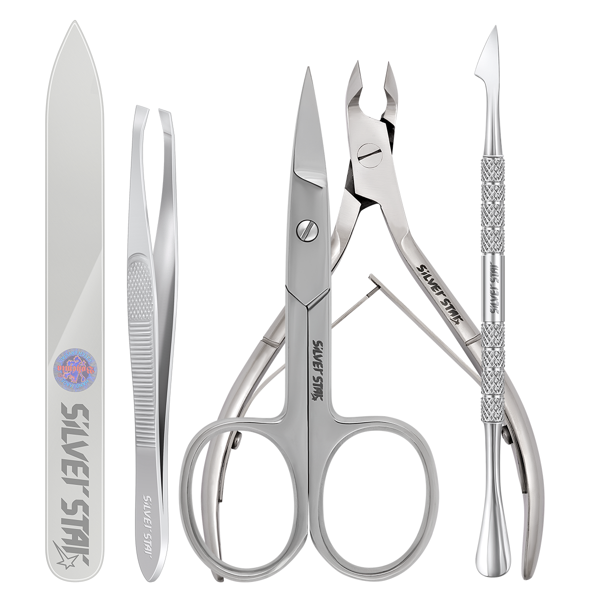 Подарочный маникюрный набор Silver Star МН 05-3 (молочный перламутр) — фото 1