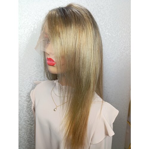 Парик женский Алиса платиновый блондин колорирование Размер 5258 длина 45 см 9500₽