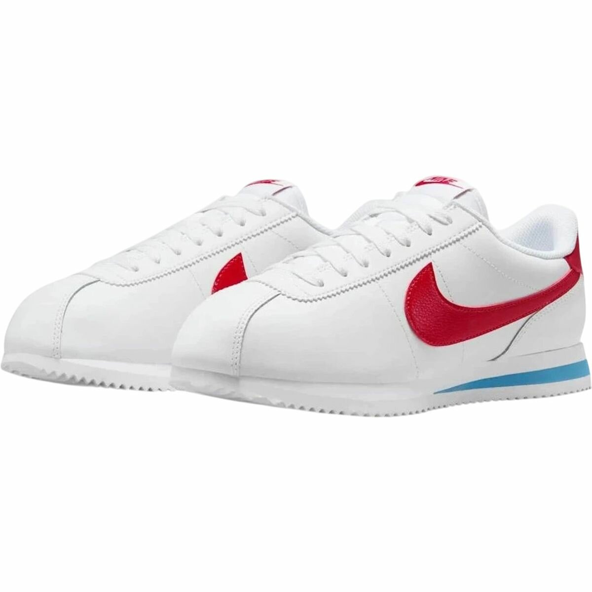 Кроссовки NIKE Cortez Classic Leather, полнота F, размер 9.5 US, белый — фото 1