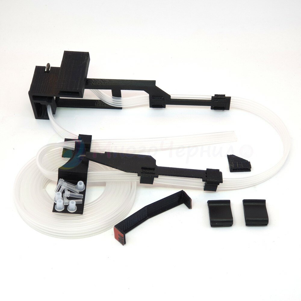 Крепление шлейфа СНПЧ на рычагах для HP Designjet T120 T125 T130 T520 T525 T530 (поддержка для прокладки чернильного шлейфа под HP 711) только для 24-дюймовых (610 мм) плоттеров krep-711-24