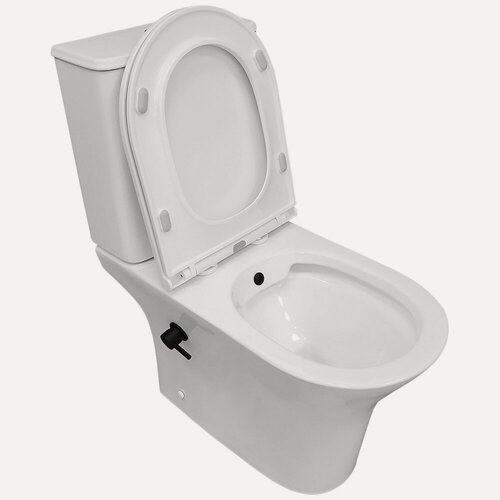 Изображение товара Унитаз Bloomix Bingo 1217SB bidet black безободковый с функцией биде и смесителем