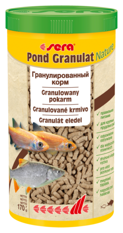 Корм для крупных прудовых рыб Sera Pond Granulat Nature, 1 л, 170 гр