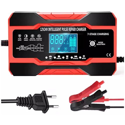 Умное автомобильное зарядное устройство 12В 10A 7-ступенчатое полностью автоматическое цифровое зарядное устройство 249000₽