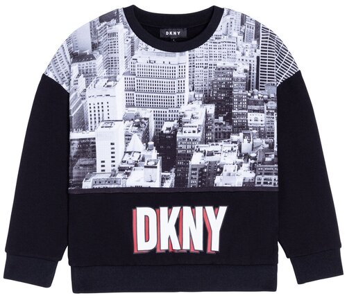 Свитшот DKNY, размер 128, черный