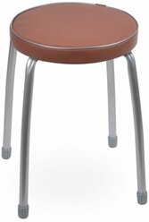 Табурет Nika Фабрик 2, с мягким сиденьем, 32 см, коричневый