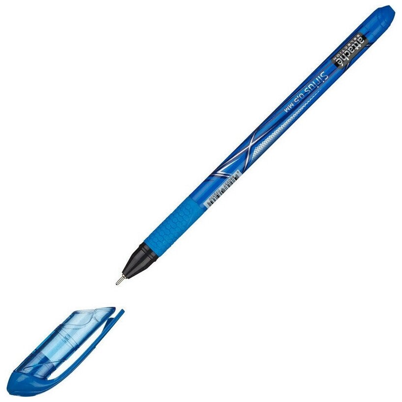 Ручка Ручка шариковая Attache Selection Sirius c манжеткой, син. стерж - 3 шт