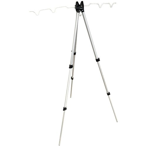 подставка тренога kaida a08 9 под 9 удочек на телескопической ноге Подставка-тренога телескопическая для 4 фидерных удилищ до 140 см.