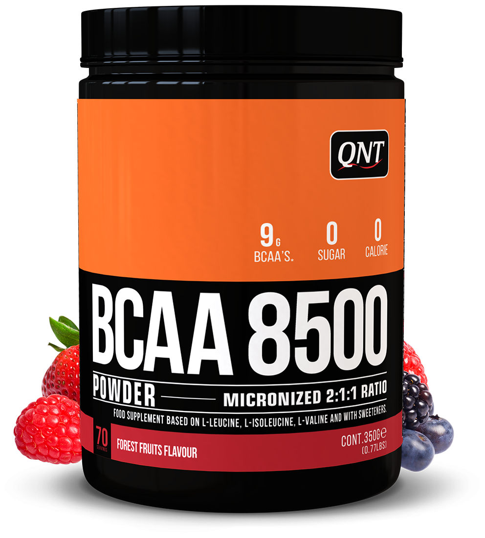 QNT BCAA 8500 Powder Forest Fruit 350g/ "QNT БЦАА Паудер 8500" 350г Лесные ягоды