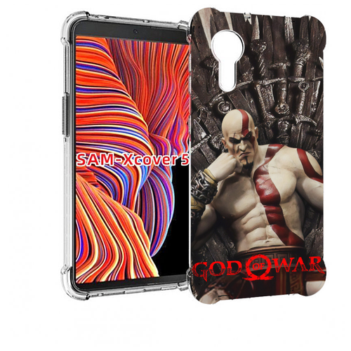 Чехол MyPads God of War Кратос для Samsung Galaxy Xcover 5 задняя-панель-накладка-бампер чехол mypads god of war кратос атрей для samsung galaxy xcover 5 задняя панель накладка бампер