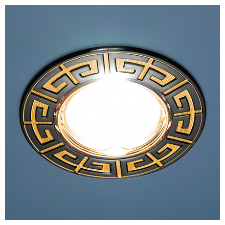 Точечный светильник для подвесных, натяжных и реечных потолков Elektrostandard 120090 MR16 GU/GD черный/золото - фотография № 3