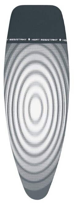 Чехол для гладильной доски с термозоной Brabantia "PerfectFit" 135х45см(D) 2мм поролона Титановые круги 266782