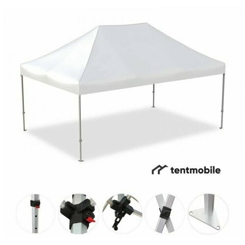 Мобильный шатер, 3 х 4,5 м (X, 40 мм, алюминий)