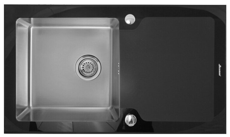 Кухонная мойка Seaman Eco Glass SMG-860B. B Черная