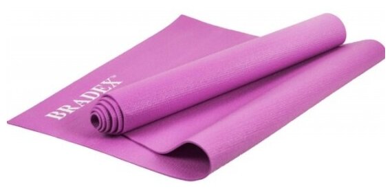 Коврик для йоги и фитнеса Bradex 173*61*0,3 см, розовый (SF 0401)