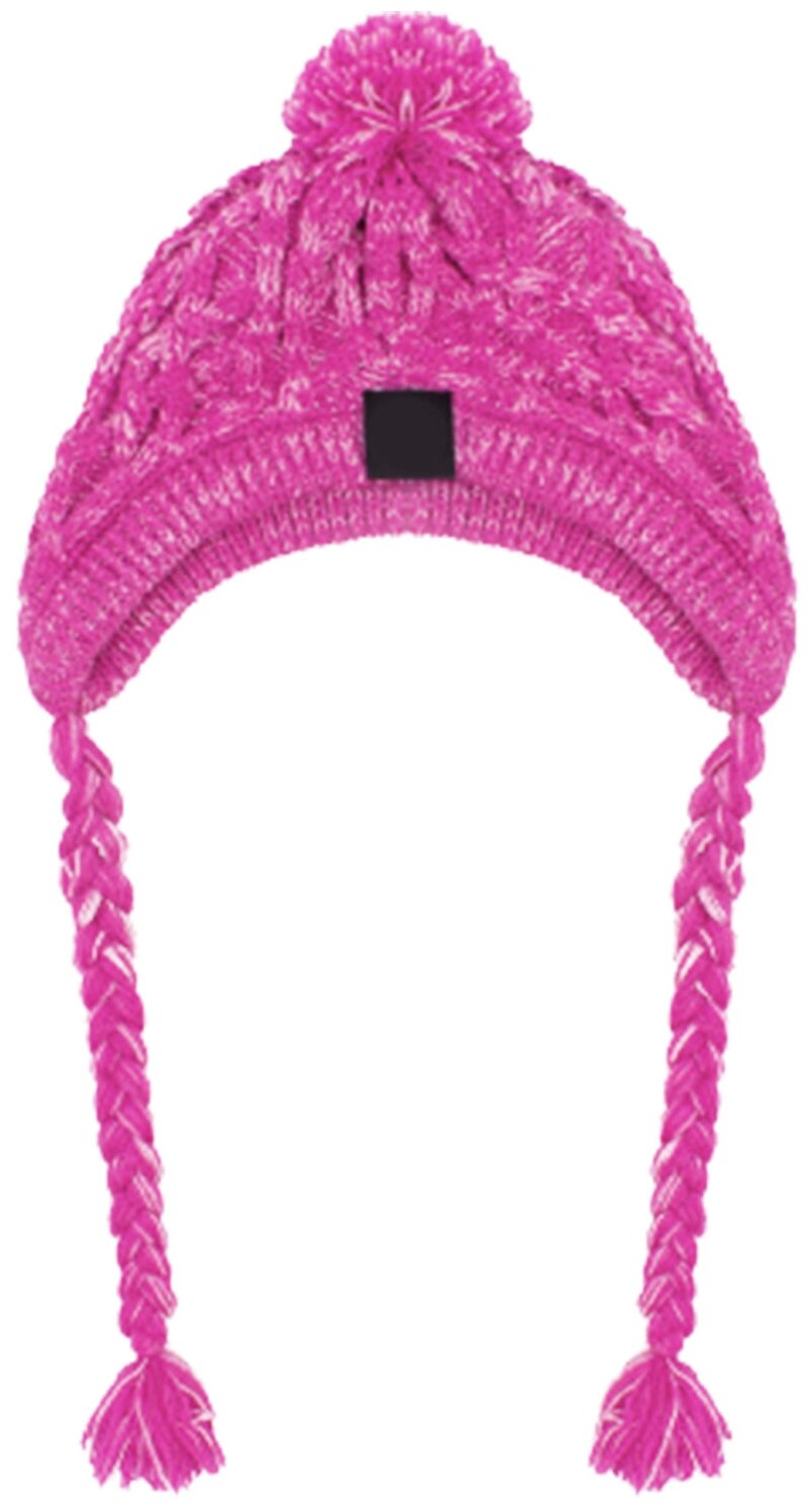 Вязаная шапка для собак шерстяная, размер M 41-51 см, розовая