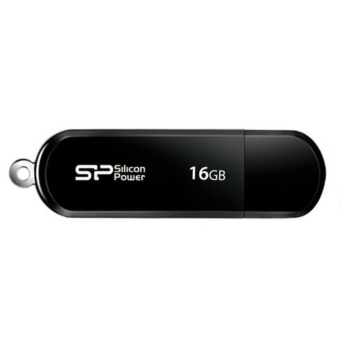 Комплект 30 штук, Флеш-память Silicon Power LuxMini 322, 16Gb, USB 2.0, чер, SP016GBUF2322V1K