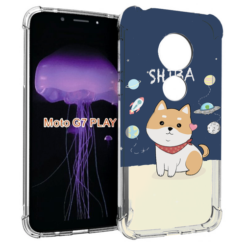 Чехол MyPads сиба-шиба-ину для Motorola Moto G7 Play задняя-панель-накладка-бампер чехол mypads сиба шиба ину 2 для motorola moto g22 4g задняя панель накладка бампер