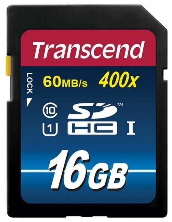 Карта памяти SDHC 16Gb Transcend Class10 UHS-I