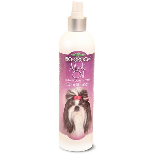 Спрей для животных Bio-Groom Mink Oil для блеска и роста шерсти с норковым маслом 355 мл. bio sheen спрей с норковым маслом для лошадей