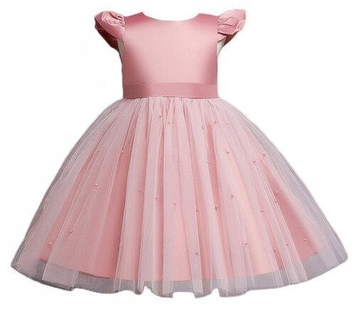 Нарядное платье, размер 110, цвет пудровый