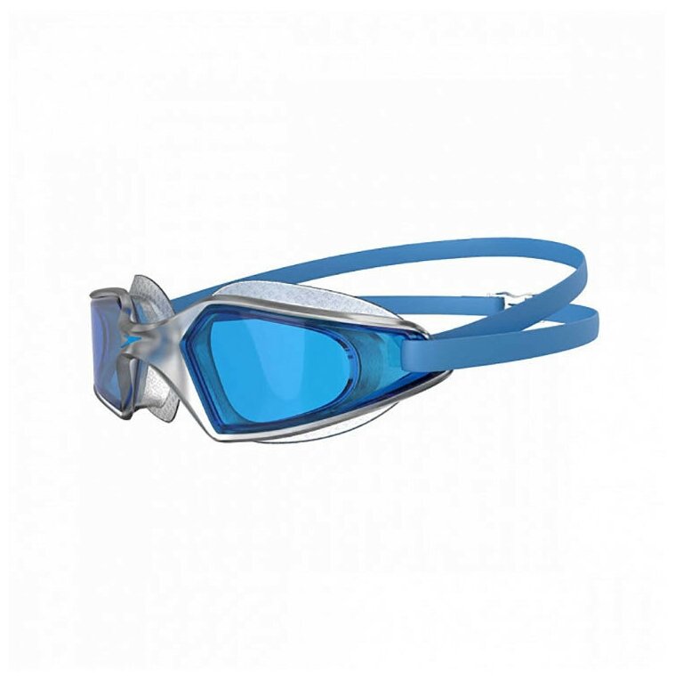 Очки для плавания "SPEEDO Hydropulse", арт.8-12268D647, голубые линзы, прозрачная оправа