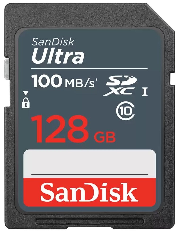 Карта памяти SD 128 ГБ Sandisk Class 10 Ultra ( SDSDUNR-128G-GN3IN )