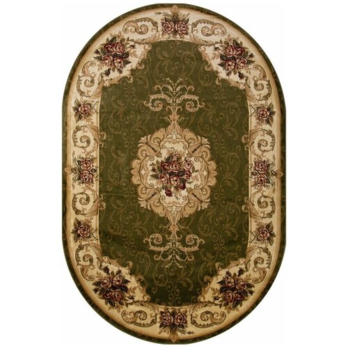 Ковер D467 - GREEN - Овал - коллекция OLYMPOS 1.50x2.30