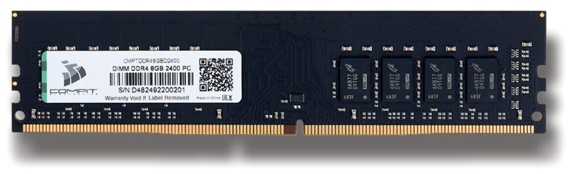 Модуль памяти COMPIT DDR4 8Гб DIMM 2400 1.2V CMPTDDR48GBD2400