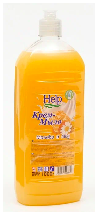 Help Крем-мыло Молоко и мед молоко и мед, 1 л, 1.046 кг