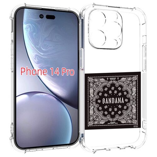 Чехол MyPads Bandana I Big Baby Tape для iPhone 14 Pro задняя-панель-накладка-бампер