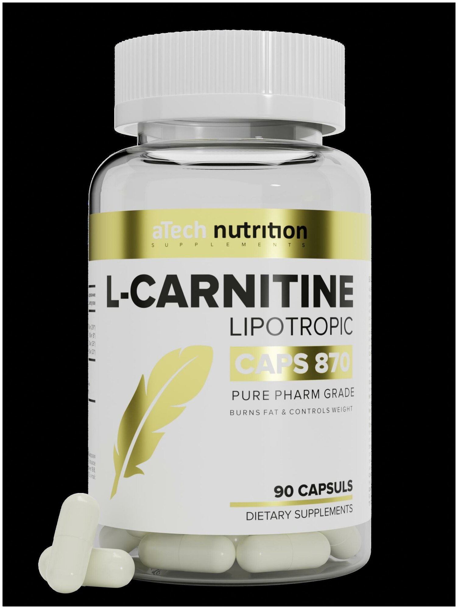 L-CARNITINE "LIPOTROPIC" , aTech Nutrition 90 