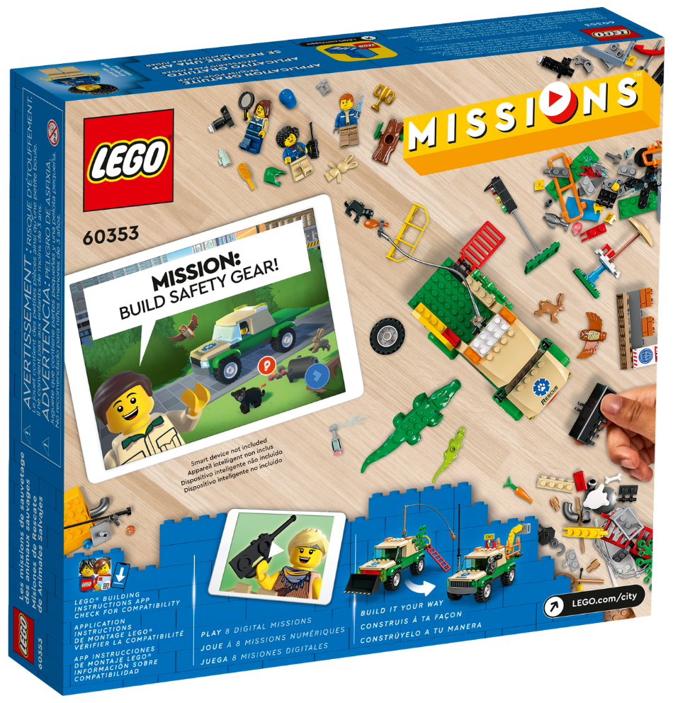 Конструктор Lego City Missions Wild Animal Rescue Missions [60353] - фото №3