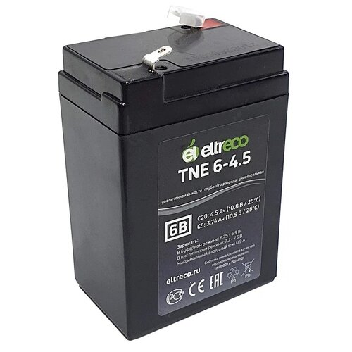 Тяговый аккумулятор Eltreco TNE6-4.5 (6V4.5A/H C20)