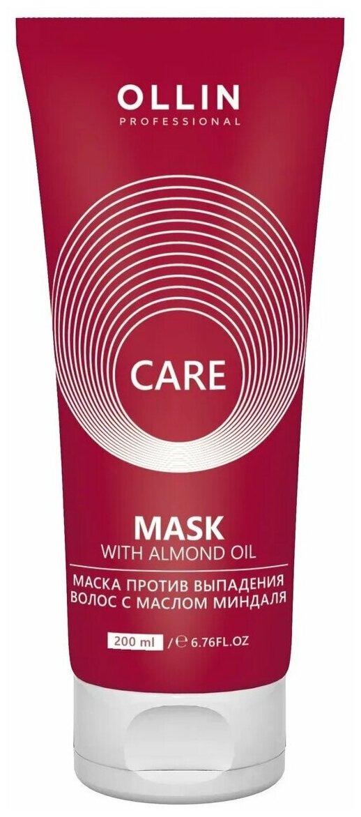 OLLIN CARE Маска против выпадения волос с маслом миндаля 200мл/ Almond Oil Mask