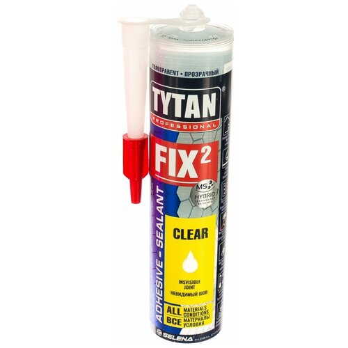 TYTAN PROFESSIONAL Fix2 Clear клей-герметик, прозрачный (290 мл)