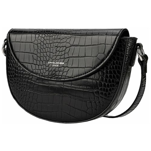Стильная, влагозащитная, надежная и практичная женская сумка из экокожи David Jones CM5688K/BLACK