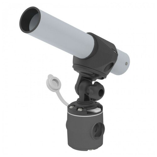 фото Держатель спиннинга сквозной на леер быстросъемный, нержавеющая сталь техномарин