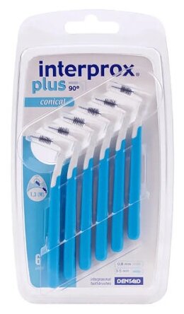 Межзубные ершики для брекетов Interprox Plus Conical 6 шт (1,3 мм)