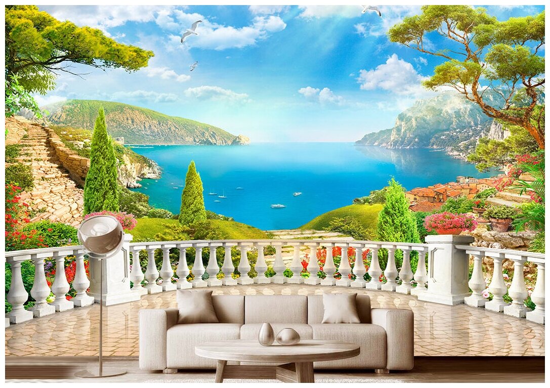 Дом с террасой фотообои