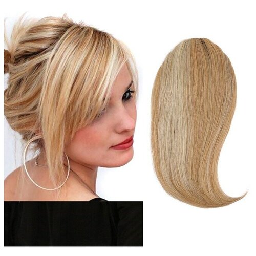 Удлиненная боковая челка из натуральных волос. Цвет разный