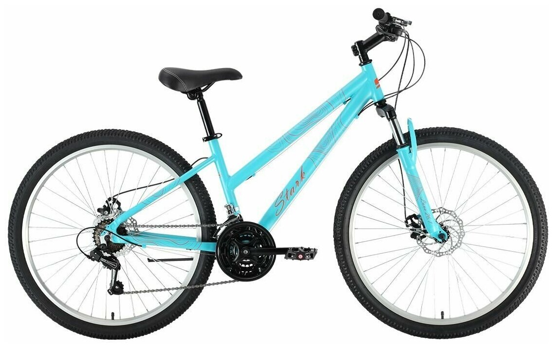 Велосипед Stark Luna 26.1 D (2022) 18" голубой/оранжевый