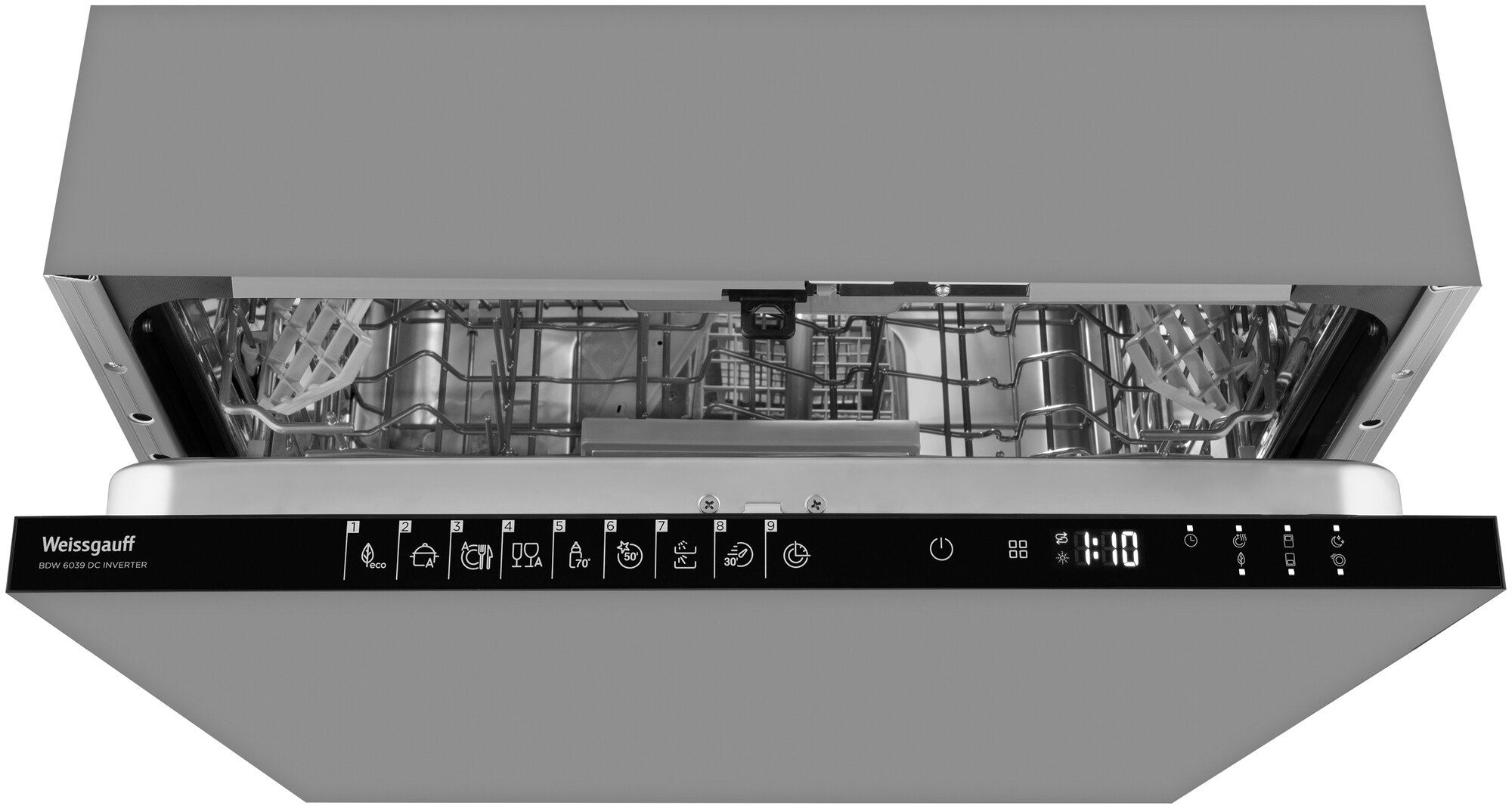 Встраиваемая посудомоечная машина Weissgauff BDW 6039 DC Inverter, серебристый - фотография № 2